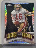 Joe Montana 2024 Topps Chrome Legends of the Gridiron X-Fractor Refractor Insert #LOG-10