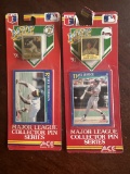 David Justice Rickey Henderson 1991 Major League Collector Pin Series Lot of 2