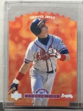 Chipper Jones 1996 Upper Deck Hot Commodities Die Cut Insert #HC11