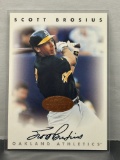Scott Brosius 1996 Leaf Signature Bronze Auto