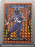 Terrell Suggs 2024 Panini Obsidian Orange Mosaic (#10/24) Prizm #17