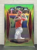 Zack Wheeler 2021 Panini Select Premier Level Lime Green (#66/99) Prizm #132