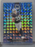 Brock Bowers 2024 Panini Mosaic Blue Mosaic Prizm Rookie RC #313
