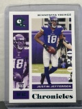Justin Jefferson 2020 Panini Chronicles Teal Foil Rookie RC #62