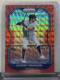 Dansby Swanson 2021 Panini Prizm Red Wave (#43/99) Prizm #168