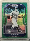 Babe Ruth 2021 Panini Prizm Green Prizm #182