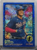 Juan Soto 2022 Topps Heritage Chrome Blue Sparkle #154