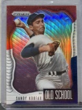 Sandy Koufax 2021 Panini Prizm Red White Blue Prizm Old School Insert #OS-7