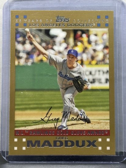 Greg Maddux 2007 Topps (#1814/2007) Gold #311