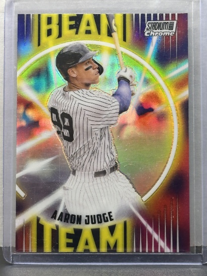 Aaron Judge 2022 Topps Stadium Club Chrome Beam Team Refractor Insert #BT-12