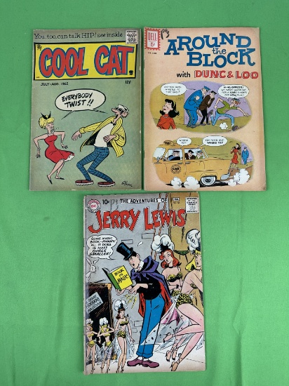 Adventures of Jerry Lewis 56, Cool Cat Vol. 9 #2, Around the Block with Dunc & Loo 3