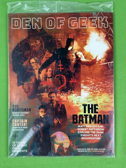 Den of Geek Magazine, THE BATMAN 5, Vikings, Sealed Polybag