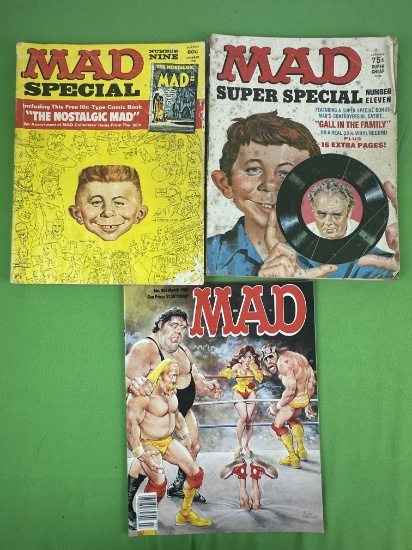 Mad Magazine 285, Special 9 (moisture damage), Super Special 11 (moisture damage)
