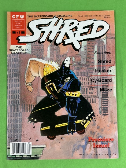 Shred Skateboard Magazine 1, 1989