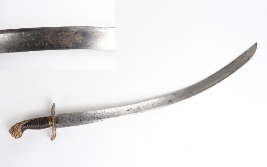 English Etched 'Order of the Garter' Officers Sabre, 1803