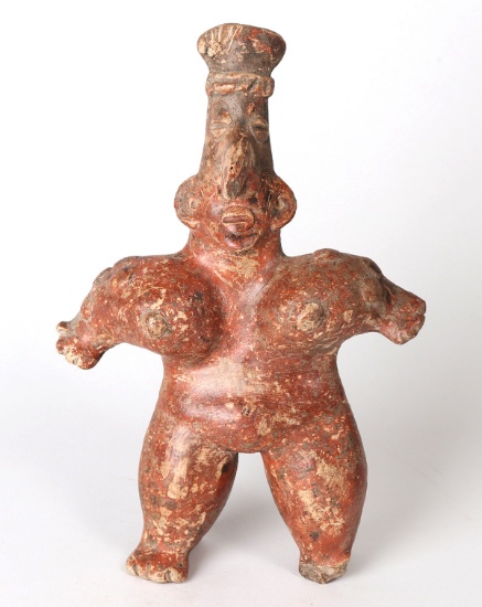 Jalisco Red Standing Woman, 100 BCE-250 CE