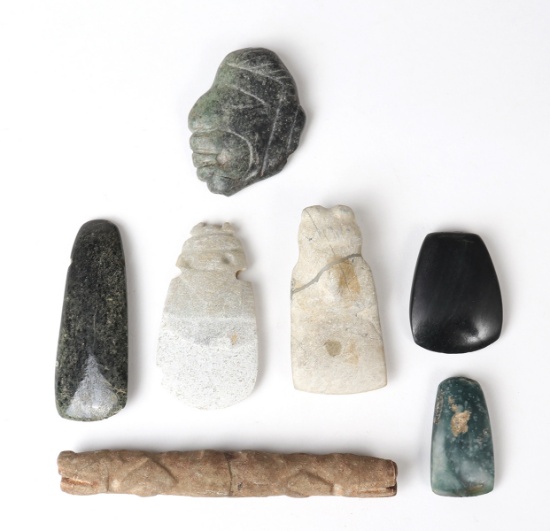 Fine Collection of Olmec / Costa Rican/ Mayan Stone Miniatures