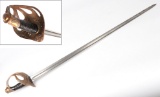 Engraved Model 1896 Cavalry Officers Sabre, French Sword w/ scabbard