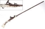 Moroccan Bone & Silver Kabyle Snaphaunce Rifle, 19th c.
