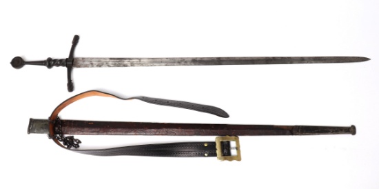 Long Sword w/ Belt & Scabbard, 16th century style