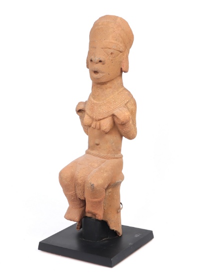 Monumental African Nok Terracotta Figure, Daybreak TL 1500 BCE-500 CE