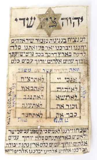 Judaica Parables of Kabbalah on Vellum Manuscript