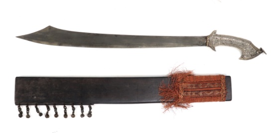 Rare Silver Gilt T'Boli Sword & 9-Bell Scabbard
