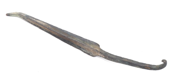 Massive Ancient Bronze 4-Sided Spear, Early Cypriot III 2100 BCE - 1901 BCE
