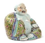 Chinese Republic Period Porcelain Famille Rose Buddha
