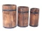 Set of Three Chinese Wood Nesting Hat Stands