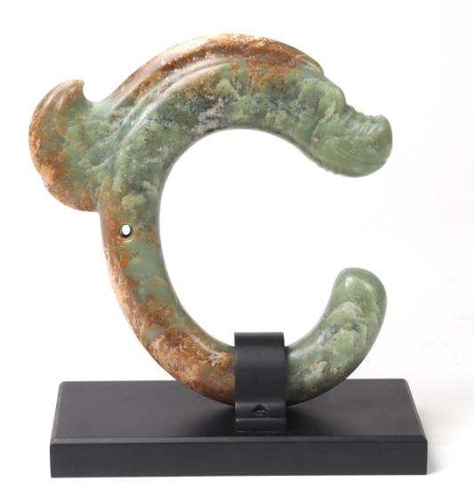 Very Fine Chinese Jade Pig Dragon