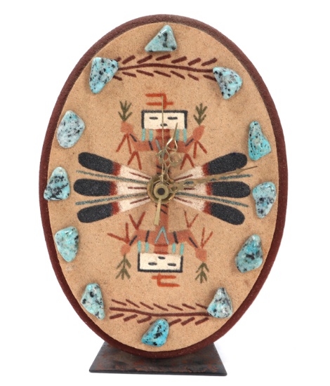 Beautiful Native American Style Desk Clock