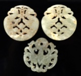 Collection of Chinese Pierced Celadon Plaques