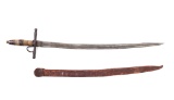 Spanish Colonial Espada Ancha Sword w/ Scabbard