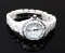 Quartz Chanel J12 Style Watch, White Sapphire