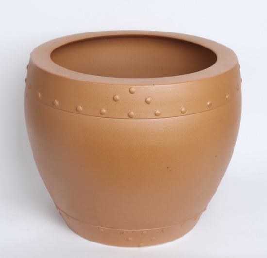 Large Chinese Terracotta Porcelain Jardiniere