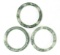 Trio of Chinese Marble Stone Bangles