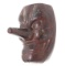 Vintage Japanese Wood Carved Tengu Mask
