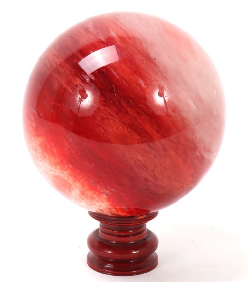Gorgeous Red Jasper Crystal Ball