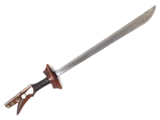 Rare Silver Embellished Kampilan Sword