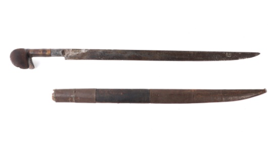 Ottoman Yataghan Sword w/ Scabbard
