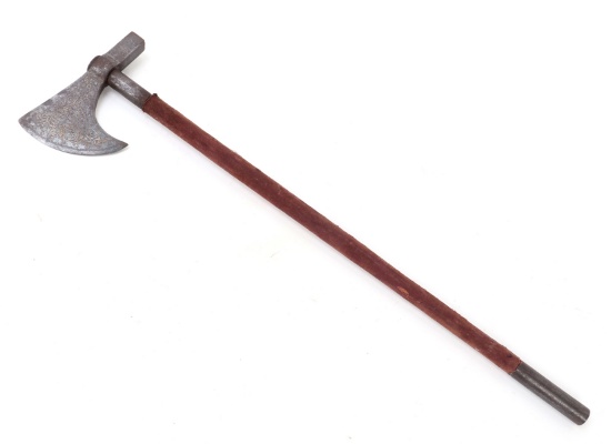 Indo-Persian Silver Inlaid Tabar Axe
