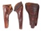 Group of 3 Antique Holsters, 19th C.