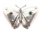 Lovely Navajo Sterling Silver & Turquoise Butterfly Pin