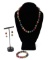 Gorgeous Raw Tourmaline Necklace Bracelet and Earring Set