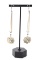 Stunning Fire Opal & Sterling Silver Earrings