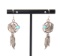 Sterling Silver Zuni Eagle & Feathers Earrings