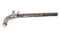 Enormous Ottoman Silver Inlaid Flintlock Cavalry Pistol, circa 1780-1825