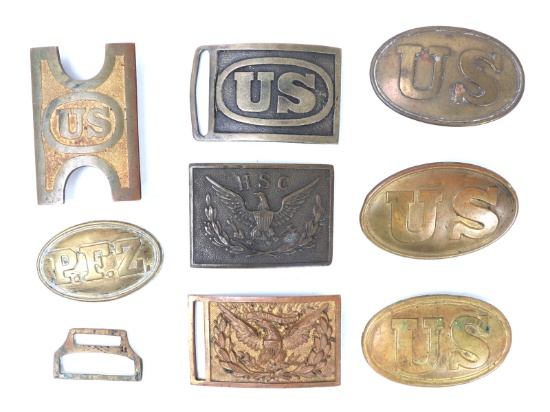 Collection of US Belt Buckles