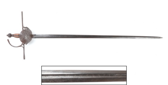 Spanish Colonial Embossed Bilbao Sword, 18th c.